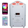 thumbnail image 2 of Clutch WEDGE BLAST Triangular LED Uplight White 6-Pack with Case Package, 2 of 9