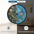 thumbnail image 5 of Voice Activated Clock with Glow Light 12 Inch Large Silent Wall Clock Battery Operated for Home Decor Magic Forest Scene, 5 of 8
