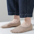thumbnail image 3 of Mens No Show Socks with Non Slip Grips Low Cut Ankle Socks Mens Short Casual Cotton Socks 6 Pairs, 3 of 5