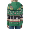 thumbnail image 2 of Suhoaziia Zip Up Hoodies for Women Trendy Aesthetic Size 5XL Christmas Tree Candy Bells Graphic Jackets Winter Lightweight Thin Sweatshirts, 2 of 6