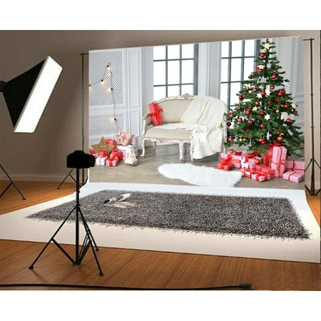 greendecor polyester fabric 7x5ft photography background christmas