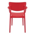 thumbnail image 3 of Compamia Lisa Outdoor Dining Arm Chair  in Red, 3 of 6