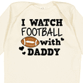 thumbnail image 4 of Inktastic I Watch Football with My Daddy Boys or Girls Long Sleeve Baby Bodysuit, 4 of 5