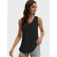 thumbnail image 2 of Womens Tank Tops V Neck Summer Trendy Casual Loose Fit Flowy Sleeveless Shirts, 2 of 6