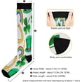 thumbnail image 3 of GZHJMY 1 Pair St. Patrick's Day Clover Compression Socks for Women Men, Knee High Stockings for Athletic Sports,Running,Travel, 3 of 7