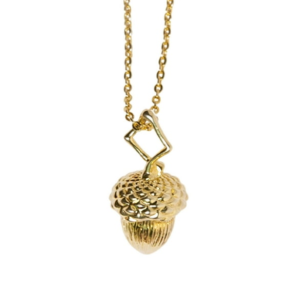 AOOOWER Unique Pinecone Charm Necklace Gold Plating Chain Necklace Fashion Pendant Necklace Perfect for Youthful Fashionistas