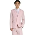 thumbnail image 3 of Teen Boys Solid Color Party Suit - Prom and Wedding Party Outfit - Including Blazer, Pants and Tie, 3 of 9