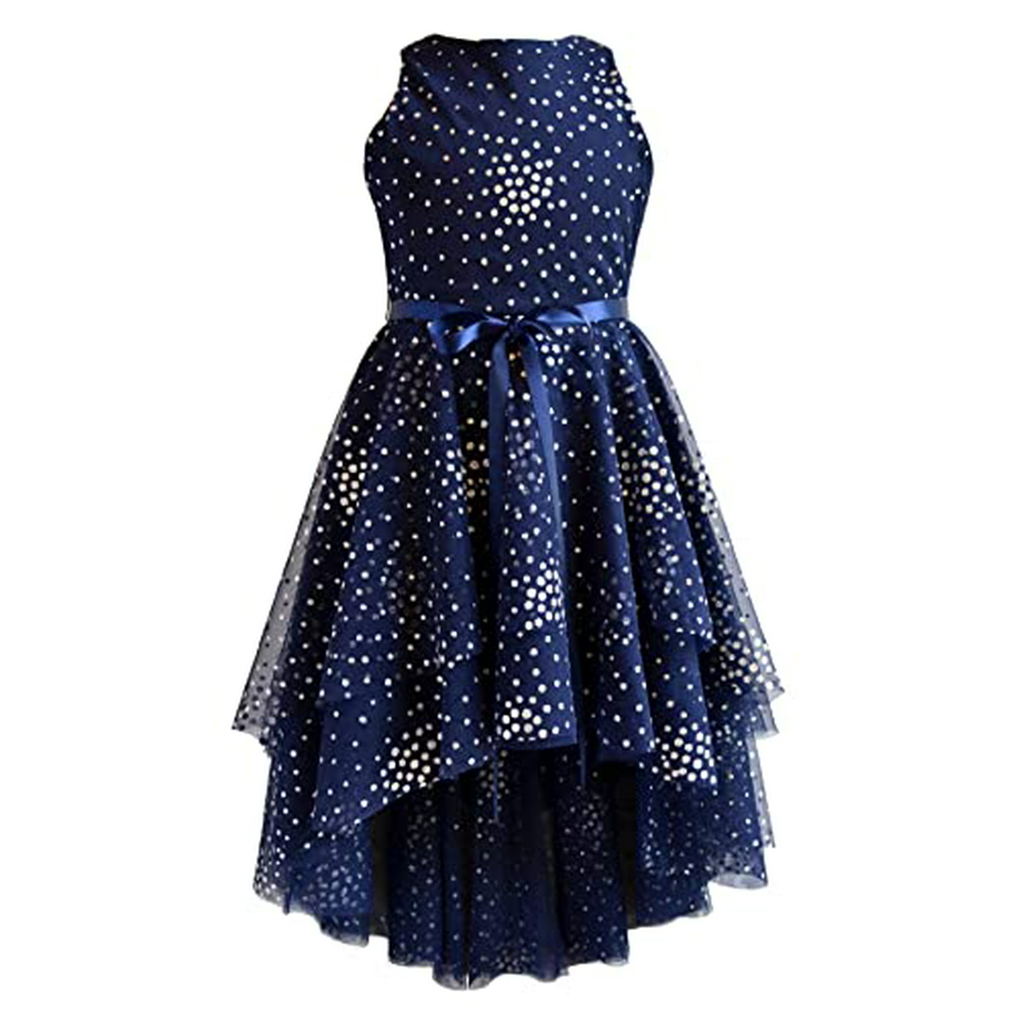 Girls navy occasion dress hotsell