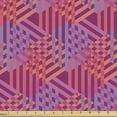thumbnail image 1 of Abstract Fabric by the Yard, Geometrical Pattern of Triangles Motif Illustration, Decorative Upholstery Fabric for Chairs & Home Accents, Magenta Fuchsia by Ambesonne, 1 of 5