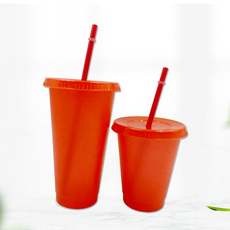 Drinking Cup with Lid & Straw PP Drinking Cup with Plastic