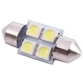 thumbnail image 5 of DC 12V 31mm 4 5050 SMD Car Interior Dome Festoon LED Light White 2 Pcs, 5 of 5