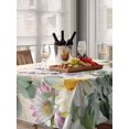 thumbnail image 6 of Spring Daisy Table Cloth, Waterproof Tablecloth for Rectangle Tables, Elegant Pastoral Flowers Watercolor Reusable Washable Fabric Table Cover for Restaurant Kitchen Dining Tables 52"x70", 6 of 9