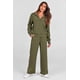 thumbnail image 5 of Conjuntos de salón de manga larga PRETTYGARDEN para mujer, casual, top y pantalones de 2 piezas, sudadera con bolsillos (verde militar, talla mediana), 5 of 8