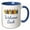 Blue/White, variant on 3drose, Image of Pencil with Text of Welcome Back, 15oz Two-tone Blue Mug
