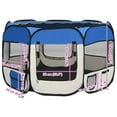 thumbnail image 2 of vidaXL Foldable Dog Playpen with Carrying Bag Black 57.1"x57.1"x24", 2 of 11