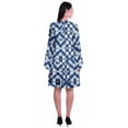 thumbnail image 4 of Moomaya Robe d'Été Fluide à Manches Longues Imprimée pour Femmes, Longueur Genou, Évasée, 4 of 6