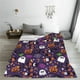 thumbnail image 5 of Balery Halloween Sweet Candy Manta de Felpa Suave y Acogedora – Cobija de Franela Aterciopelada para Cama, Lavable y Cálida para Sofá, Mascotas, Transpirable-60"x50", 5 of 7