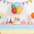 thumbnail image 5 of ToyKingdee Pastel Gradient Washable Tablecloth - Birthday Party Decorations, Bachelorette Party Supplies, Rainbow Baby Shower, Pastel Preppy, Tableware, 5 of 6