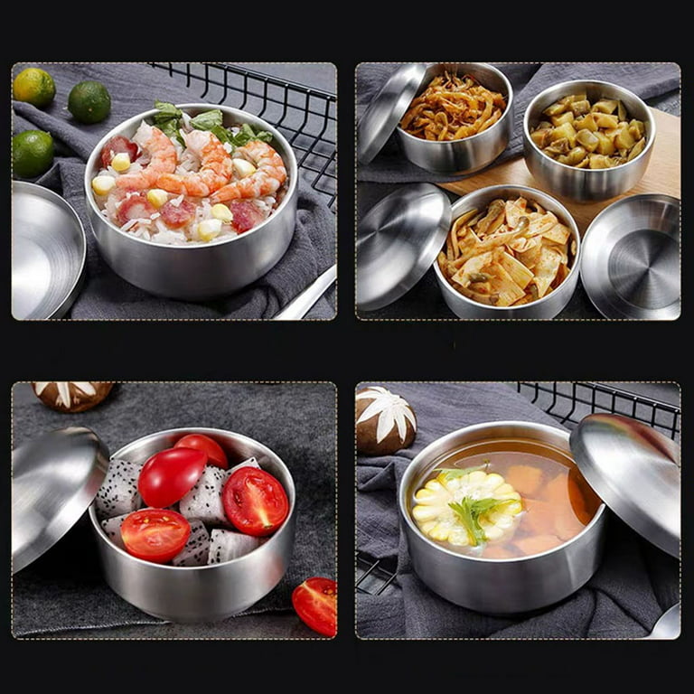 GIANXI Stainless Steel Mixing Bowls Korean Salad Ramen Rice