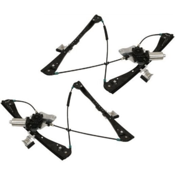 Power Window Regulator Set For Chevrolet 2004-2008 Malibu Front with Motor 2Pcs