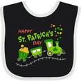 thumbnail image 3 of Inktastic Happy St. Patrick's Day Shamrock Train Boys or Girls Baby Bib, 3 of 4