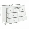 thumbnail image 2 of Llinc Store 33.6" Tall Modern 7 Drawers Dresser Freestanding 15" Depth Drawers Cabinet, Chest of Drawers Closet Organizers for Living Room, Bedroom, White, 2 of 6
