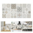 thumbnail image 4 of 28 Sheet Peel and Stick Backsplash Mosaic Stick on Tiles Backsplash for Kitchen Waterproof Peel and Stick Wall Tiles for Bathroom Laundry Room Cabinet Shower 4"/6"/8" White, 4 of 8