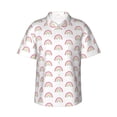 thumbnail image 1 of Balery Rainbow Camisas hawaianas de manga corta para hombre, camisas playeras de corte holgado, camisas de vacaciones con botones,3X-Large, 1 of 7