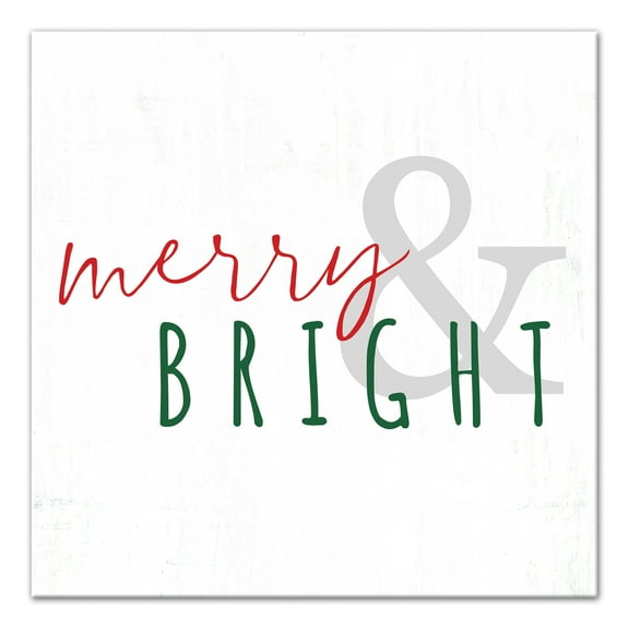 Creative Products Merry & Bright 16 x 16 Canvas Wall Art
