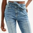 thumbnail image 3 of Juniors' SO® High Rise Yoke Front Flare Jeans Color: Medium Dark Size: 9, 3 of 4