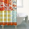 thumbnail image 4 of Pioneer Colorful Floral Shower Curtain for Bathroom Home Decor Bathtubs Waterproof Fabric Curtain with 7 Hooks 36x72in, 4 of 6