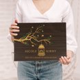 thumbnail image 2 of Darling Souvenir Personalized Engraved Laser Cut Wedding Guest Book Wooden Cover Sign-in Book Registry Guestbook Scrapbook-8H, 2 of 7