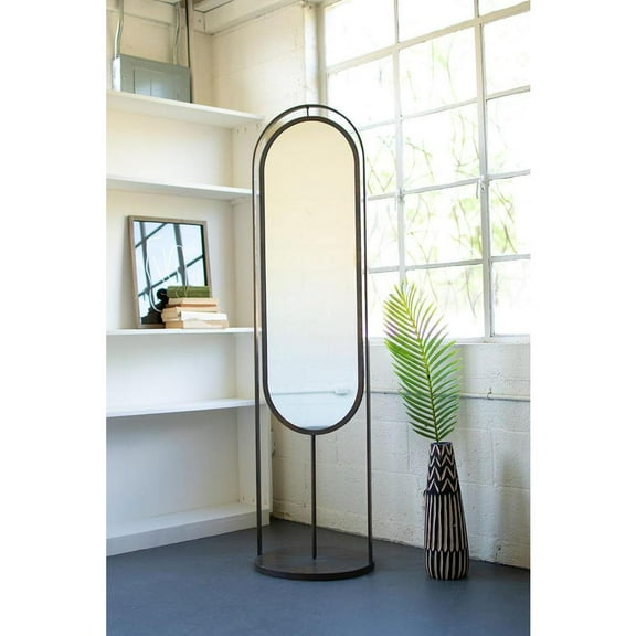 TALL OVAL FLOOR MIRROR