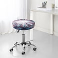 thumbnail image 7 of Naloa Blue Swirl Fireworks Round Bar Stool Cushion Cover 12-14 inch, Fits Kitchen, Office, Restaurant Chairs - {sizeName}13 inch, 7 of 7