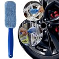 thumbnail image 4 of SGACAI Cepillo para lavar ruedas de coche, portátil, de microfibra, con accesorios, herramienta para detallar motocicletas, P1u2 Clea, mango de plástico para maletero de coche, 4 of 7