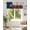 Blue Red White, variant on Orange Gnome Fall Thanksgiving Kitchen Valances for Windows Pumpkin Leaf Valance Curtains for Kitchen /Living Room/Bedroom/ Bathroom Decor, 54"x18 " ,Rod Pocket 1 Panel, Beige