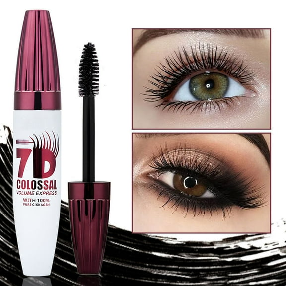 Mascara Long Lasting, Waterproof Mascara, 7D Three-Dimensional Eyelash Enhancer, Non-Smudged Curling formula for Full Volume and Definition
