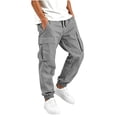 thumbnail image 2 of Rvasteizo Boys Cargo Pants Fall Winter Elastic Waist Pocket Casual Kids Bottoms 5 Years, 2 of 5