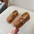 thumbnail image 2 of Viluyesy Girls Mary Jane Shoes Soft-Sole Flat Dress Shoes for Toddlers & Kids, Spring Summer Loafer Style Ballet Flats Brown Size 13.5, 2 of 10