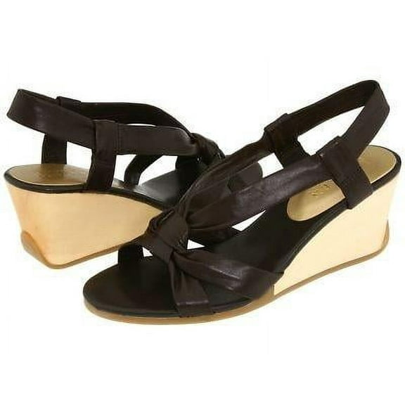 RALPH LAUREN JACQUELINE DRK BROWN SANDAL WOMEN SIZE 9.5