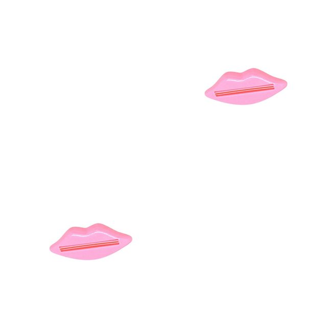 Maytalsory Random Lip Shape Toothpaste Squeeze Accessory Face Wash Foam Roller Squeezers Clip Extrusion Cosmetic Avoid Wasting Random Color 2Set