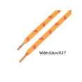 thumbnail image 3 of INSPIRE CHIC Flat Shoe Laces Scratch Pattern Colored Print Sneakers Shoelaces for Sneakers 1 Pair Orange 120cm/47.2", 3 of 4