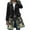 Black, variant on IROINNID Women's Mid-Long Open Front Coat Print Long Sleeve Comfy Warm Coat Cardigan Winter Outerwear, Black
