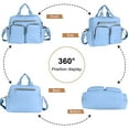 thumbnail image 5 of Diaper Bag Tote,AILKIN Baby Diaper Bag with 3 Insulated Pockets Adjustable Shoulder Strap Dry & Wet Compartment Large Capacity Bag Maternity Mommy Travel Diaper Bag for Boys Girls,Women(Blue), 5 of 8