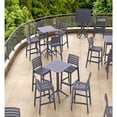 thumbnail image 2 of Compamia Sky Square Folding Bar Table 24 inch Dark Gray, 2 of 10