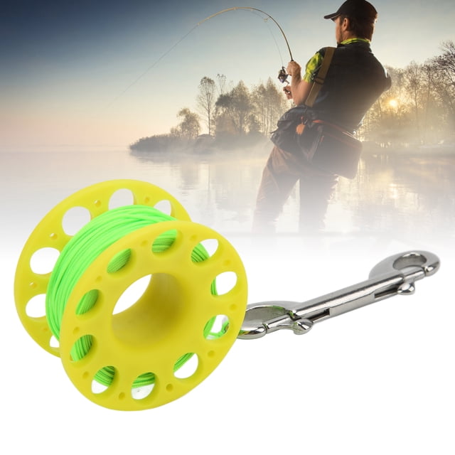 Lightweight Diving Reel, Rust Resistant, Portable Belt, High Strength Nylon Rope, Stainless Steel Double Head