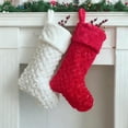 thumbnail image 6 of 22 inch Large Christmas Stockings, Plush Christmas Stockings, Hanging Xmas Stockings with Sequin, Soft Plush Xmas Stocking for Family Holiday Fireplace Mantel Decor, Decorations Socks, 6 of 6