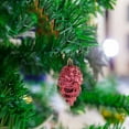 thumbnail image 5 of 8 pc Christmas Ball Bauble Ornament Glittering Pine Cone Christmas Indoor Outdoor Hanging Decoration Holiday Party Wedding Halloween Thanksgiving Valentine's Day Decor, 5 of 6
