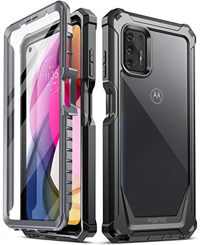 Poetic Guardian Series Case Designed for Samsung Galaxy A70 2019 Release Black/Clear Full-Body Hybrid Shockproof Bumper Cover with Built-in-Screen Protector
