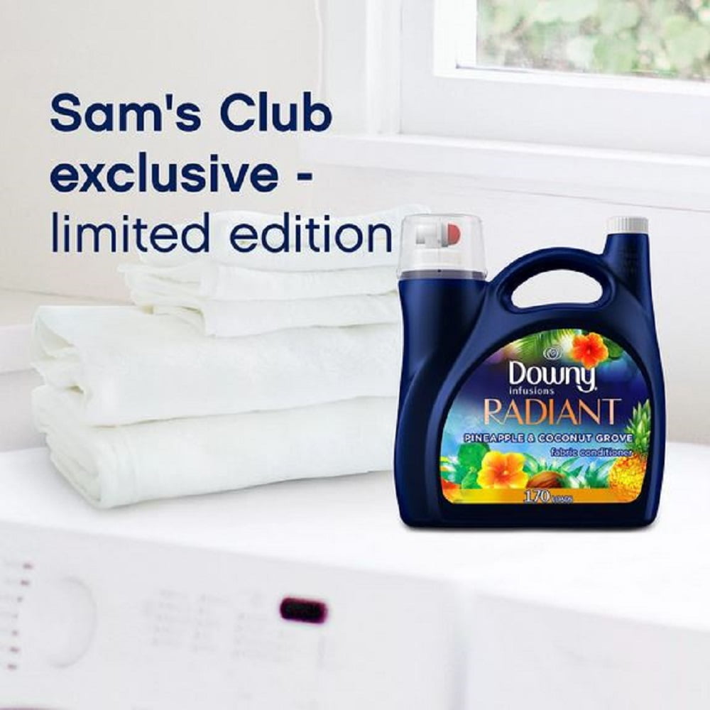 Downy Infusions Liquid Fabric Softener, Pineapple & Coconut (115 Oz, 170 Loads)